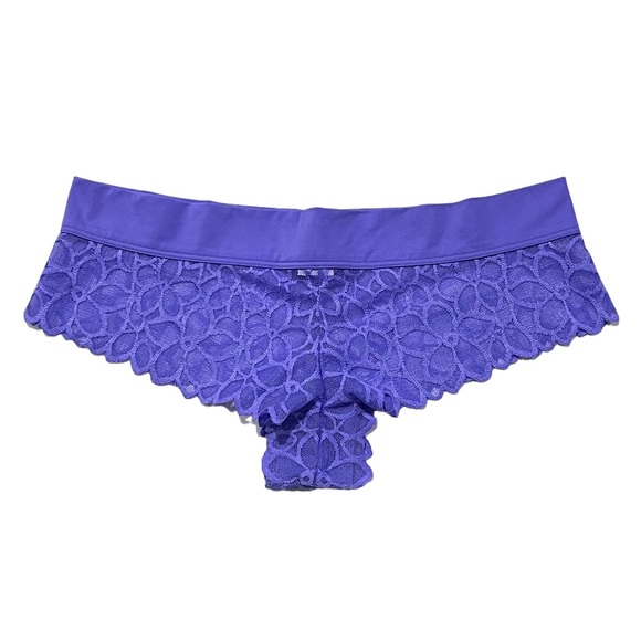 VS PINK 2016 Vintage Extra Low Rise Cheekster Semi-sheer Mesh Floral Print Panty - Picture 1 of 16